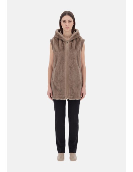 Fourrure sans manches en teddy Liu Jo
