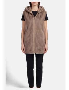 Fourrure sans manches en teddy Liu Jo