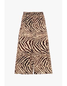 Dixie Palazzo-broek met dierenprint en elastische taille
