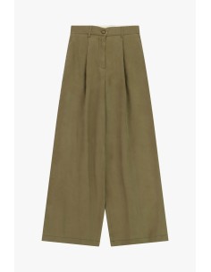 Pantalon palazzo taille haute à pinces Dixie