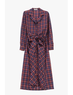 Robe longue à carreaux avec ceinture nouée, s'il vous plaît 2