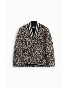 Blazer met dierenprint en geribde kraag alstublieft 2