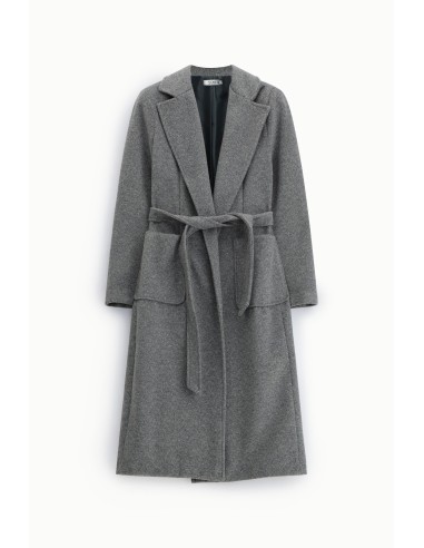 Manteau long avec ceinture et grandes poches s'il vous plaît