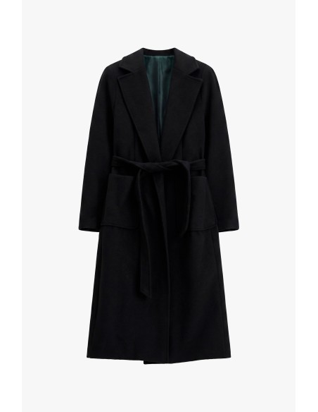 Manteau long avec ceinture et grandes poches s'il vous plaît