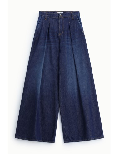 Jean ample à pinces et taille haute, s’il vous plaît