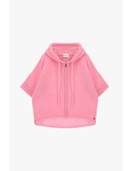 Pull à capuche zippé à manches courtes Dixie