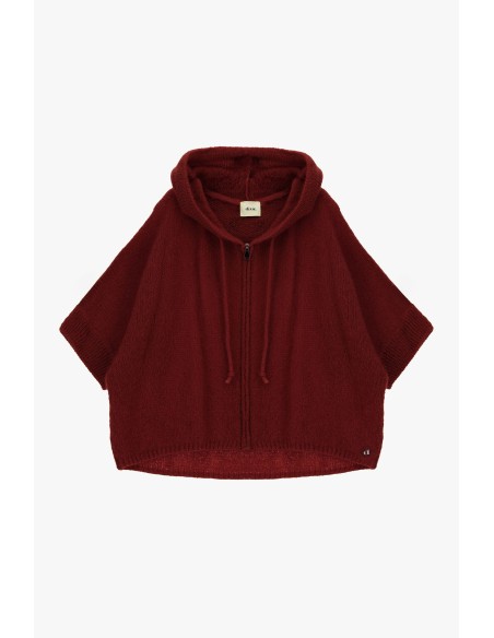 Pull à capuche zippé à manches courtes Dixie