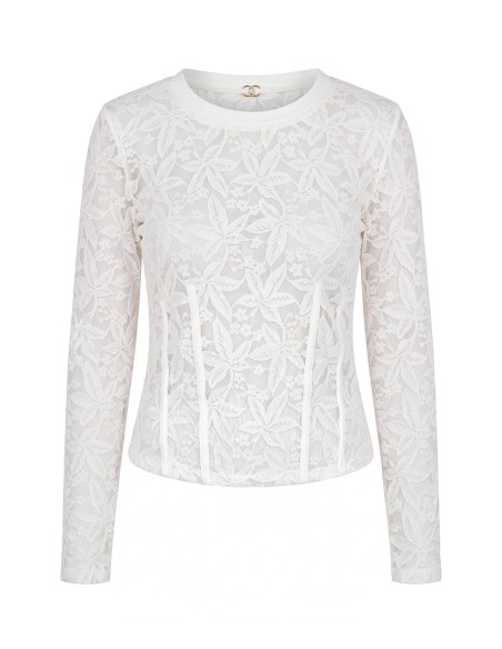 Pull en dentelle et lurex Liu Jo