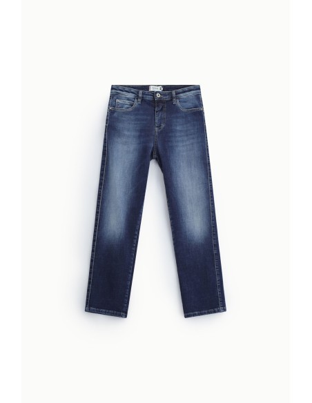 Rechte jeans met gewassen effect Please