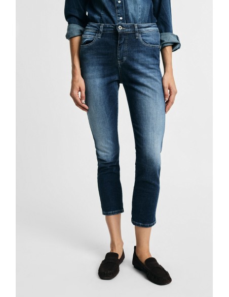 Rechte jeans met gewassen effect Please