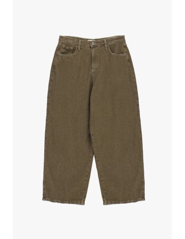 Jean cropped à jambe large, cinq poches Please