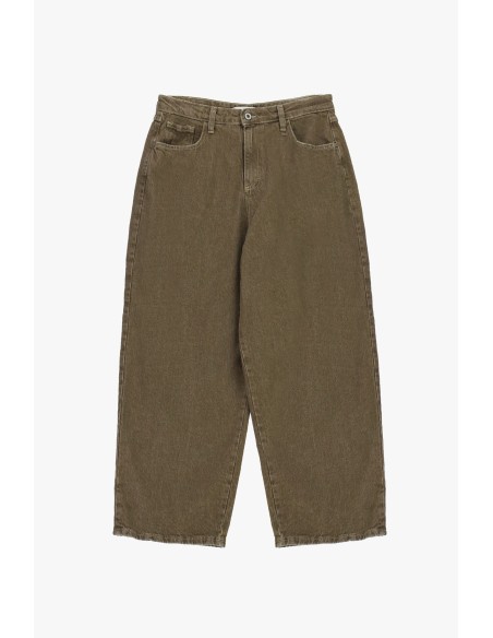 Jean cropped à jambe large, cinq poches Please