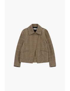 Veste-chemise à carreaux coupe regular avec poches plaquées frontales 2