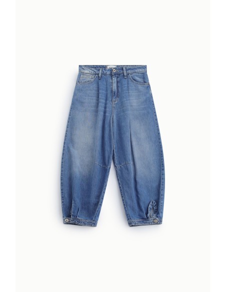 Ballonjeans met plooien en verstelbare zoom, alsjeblieft