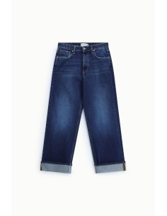 Jean ample taille haute à revers en bas Please 2