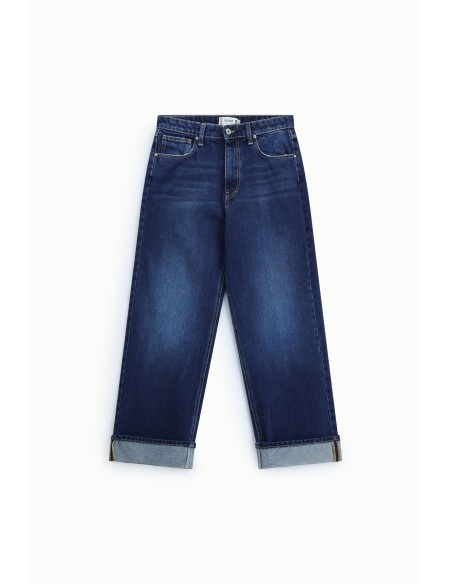 Jeans Ampi A Vita Alta Con Fondo Risvoltato Alstublieft