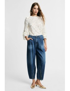 Jean balloon avec zips aux chevilles Please