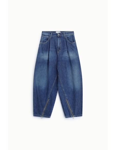 Jean balloon avec zips aux chevilles Please