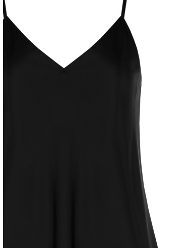 Top fluide en satin à double décolleté en V Rinascimento