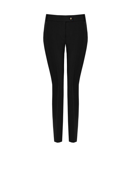 Pantalon droit en tissu technique avec bouton logo Rinascimento