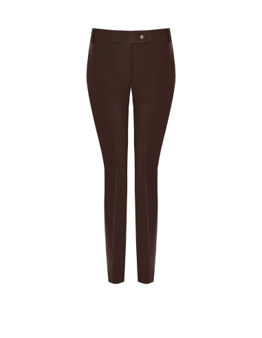 Pantalon droit en tissu technique avec bouton logo Rinascimento