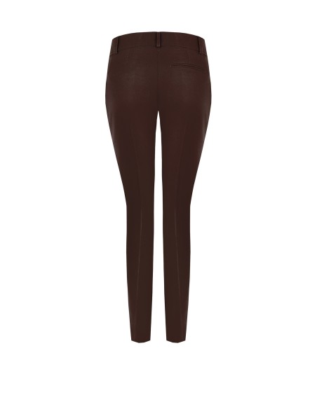 Pantalon droit en tissu technique avec bouton logo Rinascimento