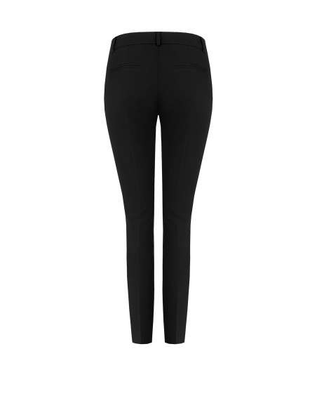 Skinny broek van scuba-crêpe met bijpassende knoop - Rinascimento