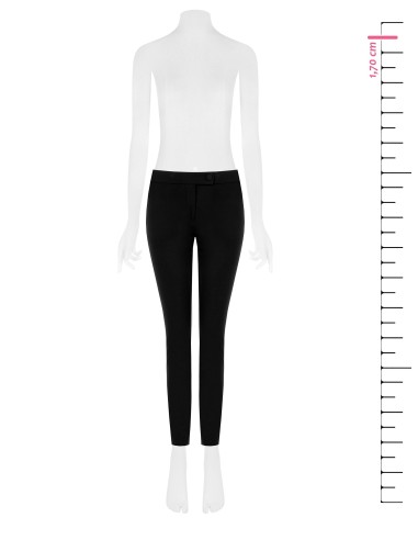 Pantalon skinny en scuba crêpe avec bouton assorti Rinascimento
