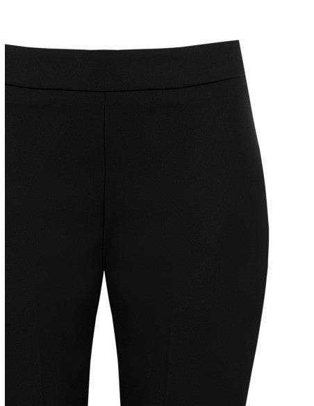 Pantalon cigarette en tissu technique avec fermeture éclair latérale Rinascimento