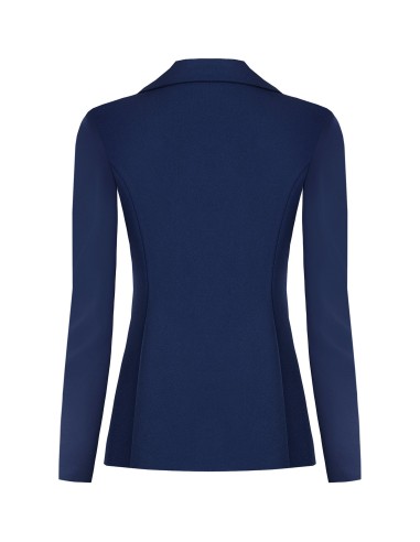 Veste blazer cintrée en scuba crêpe avec boutons assortis Rinascimento