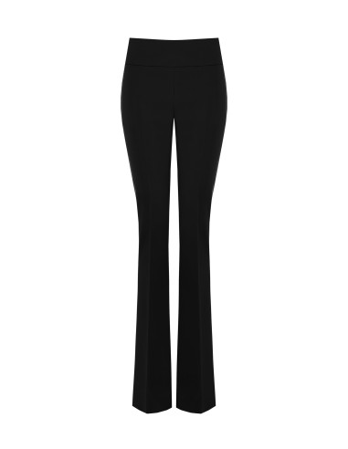 Pantalon évasé en tissu technique avec bande à la taille Rinascimento