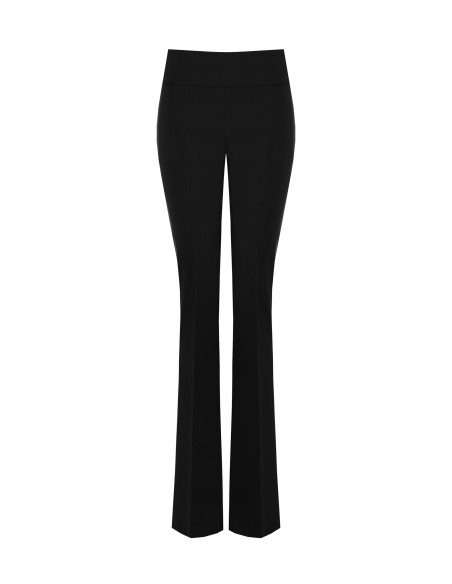 Pantalon évasé en tissu technique avec bande à la taille Rinascimento