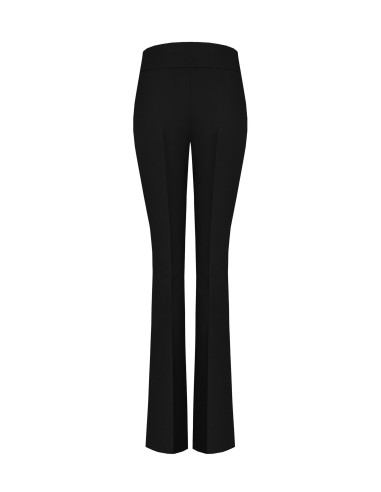 Pantalon évasé en tissu technique avec bande à la taille Rinascimento