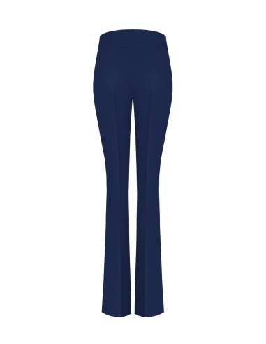 Pantalon évasé en tissu technique avec bande à la taille Rinascimento