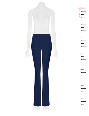 Pantalon évasé en tissu technique avec bande à la taille Rinascimento