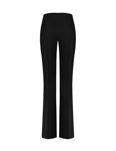Pantalon évasé en tissu technique avec fermeture éclair latérale Rinascimento
