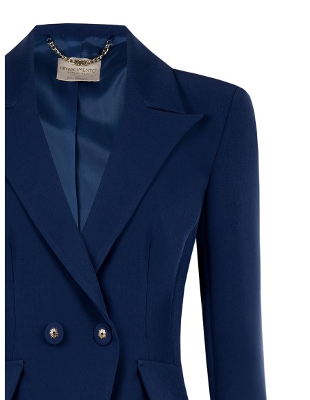 Veste blazer courte cintrée en tissu technique Rinascimento