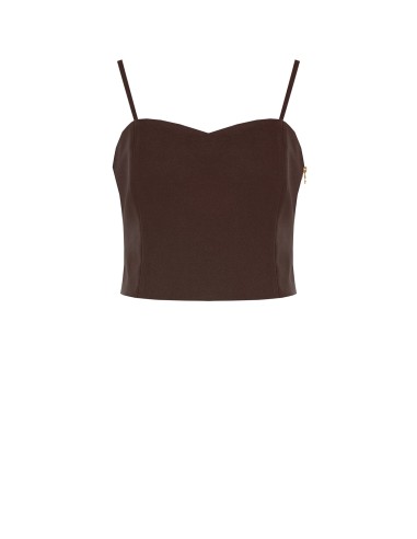 Crop top bustier en tissu technique Rinascimento