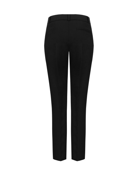 Pantalon cigarette en tissu technique avec bouton siglé Rinascimento