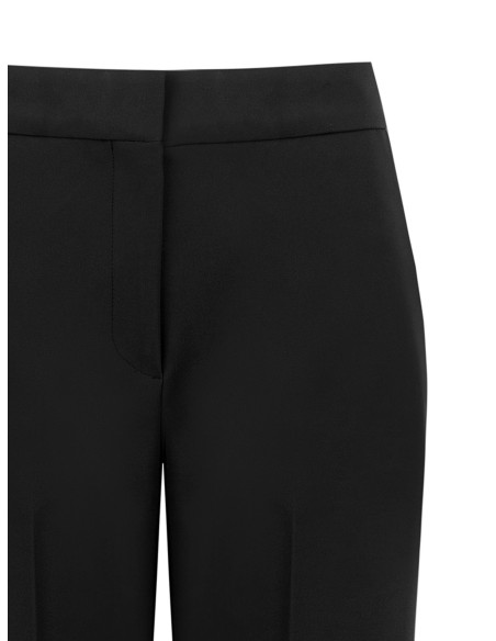 Pantalon palazzo en tissu technique avec bouton et fermeture éclair dissimulés Rinascimento