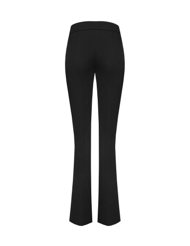 Pantalon évasé en scuba crêpe avec bande à la taille Rinascimento