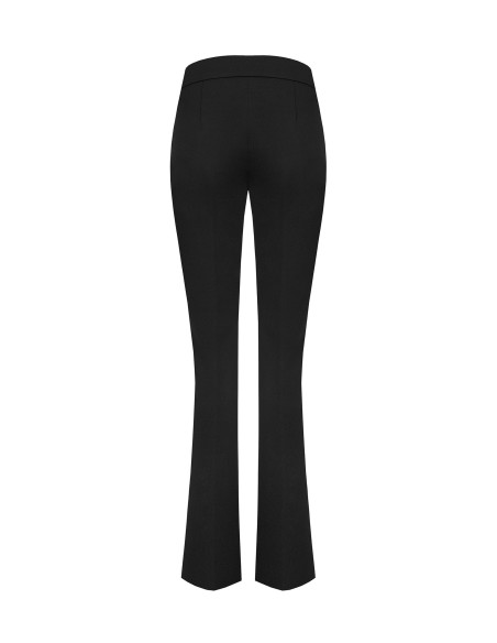 Uitlopende broek van scuba crêpe met tailleband van Rinascimento