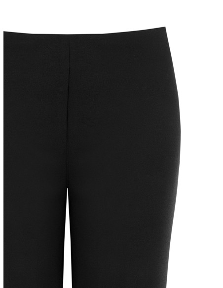 Rechte broek van scuba-crêpe met elastische taille – Rinascimento