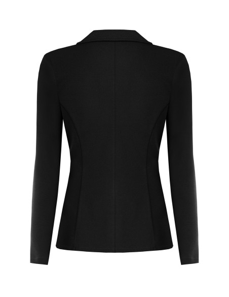 Veste blazer cintrée en crêpe scuba avec bouton assorti Rinascimento