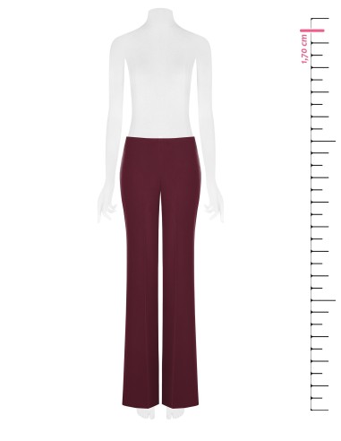 Pantalon large et évasé en tissu cady sans poches Rinascimento