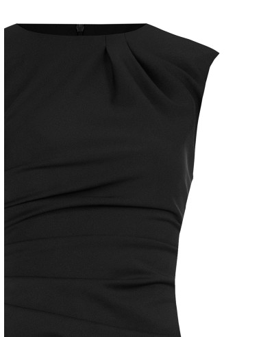 Robe fourreau drapée en maille milano Rinascimento