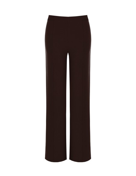 Palazzo-broek van scuba-crêpe met elastische taille Rinascimento