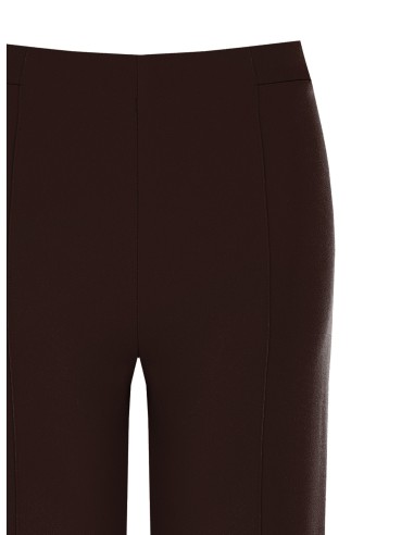 Pantalon palazzo en crêpe scuba à taille élastiquée Rinascimento
