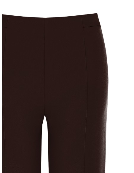 Pantalon palazzo en crêpe scuba à taille élastiquée Rinascimento