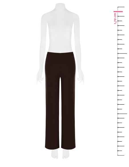 Pantalon palazzo en crêpe scuba à taille élastiquée Rinascimento